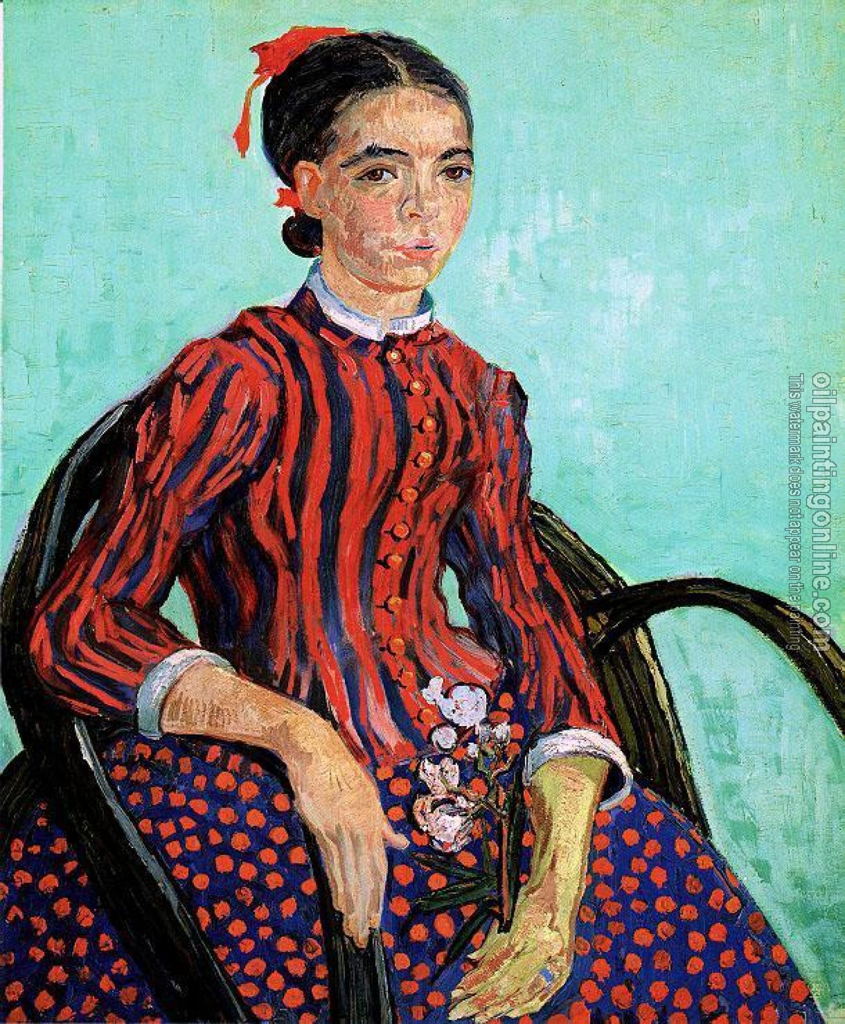 Gogh, Vincent van - La Mousme, Sitting